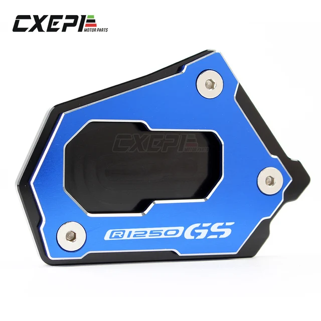 For BMW R1250 GS R 1250 GSA R 1250GS HP Motorcycle CNC Side Stand Enlarge Extension Kickstand R1250GS Accessories Motorbike blue