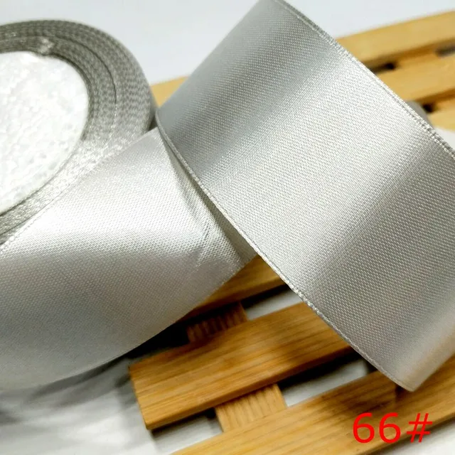 HL 5 meters 15/20/25/40/50mm  Solid Color Satin Ribbons Wedding Decorative Gift Box Wrapping Belt DIY Crafts 66