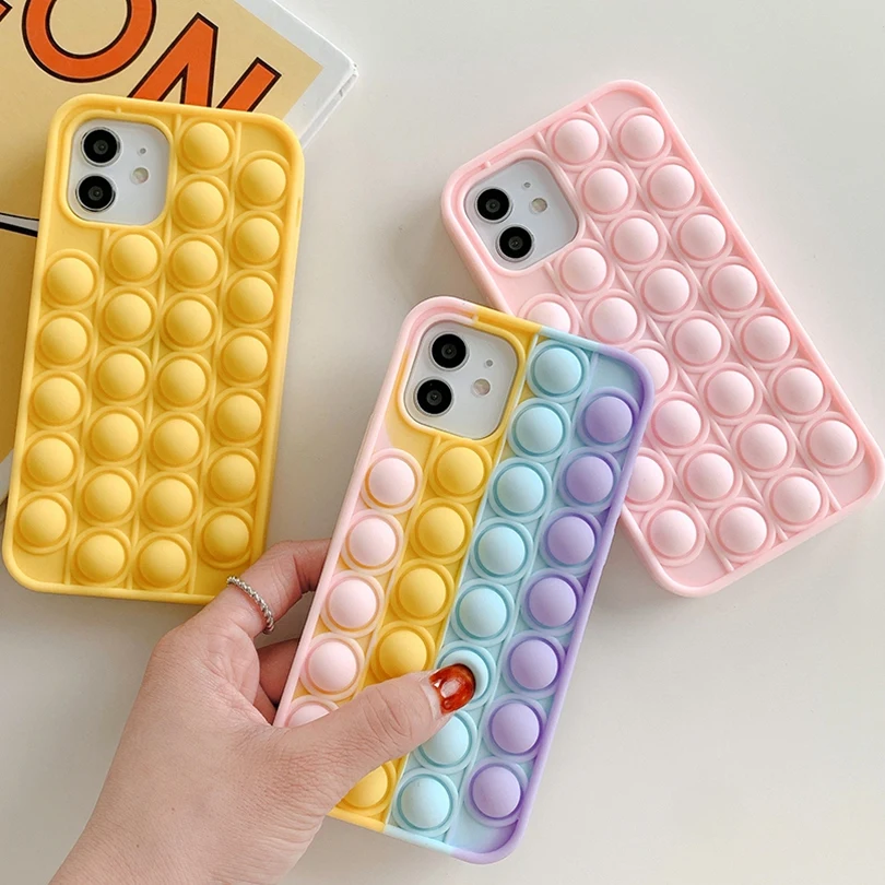 Пузырьковый чехол для iPhone XR 12 11 13 Pro Max Xs 8plus iphone 6 plus 7 8 6s X iphone13 iphone11 | Мобильные