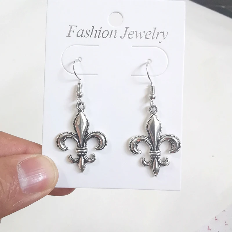 Fashion Vintage Lily Flower Drop Dangle Earrings For Women Brincos Goth Punk Statement Jewelry Pendientes Accessories Wholesale | Украшения