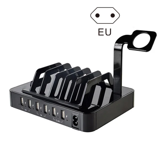 Док-станция для зарядки с USB 6 портами USB зарядное устройство Органайзер несколько мобильных планшетов зарядная подставка для iPhone iPad GV99