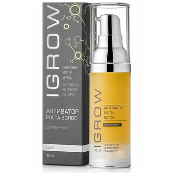 

Hair Growth Activator ILASH & IBROW, Igrow, 30 ml, for men