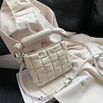 

Weave Design PU Leather Crossbody Bags for Women New Elegant Female Shoulder Handbags Casual Summer Ladies' Travel Tote Bags Sac