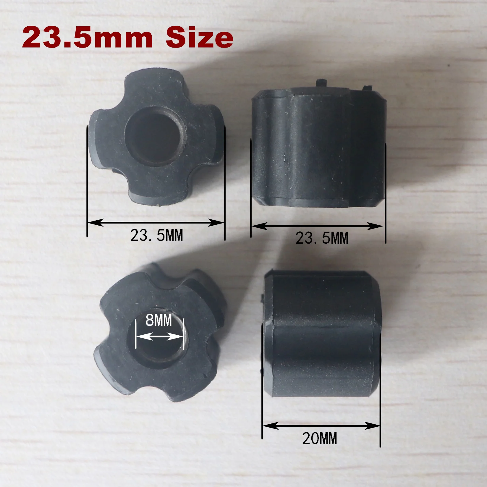Grass trimmer 10 pcs Brush Cutter Shaft Oil Bearing Bushing -- Outer Dia 23.5mm/24.5mm/25.5mm Inner Dia:8mm for Brush Cutter 26mm / 28mm tube