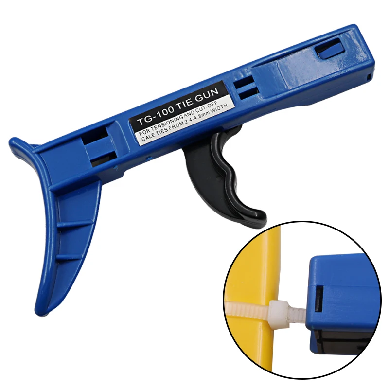 

TG-100 Fastening and cutting tool special for Cable Tie Gun For Nylon Cable Tie, width: 2.4-4.8mm