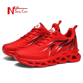 

New song card 2020 New summer fashion men's rubber lightweight mesh casual sneakers Running comfortable breathable lace-up shoes