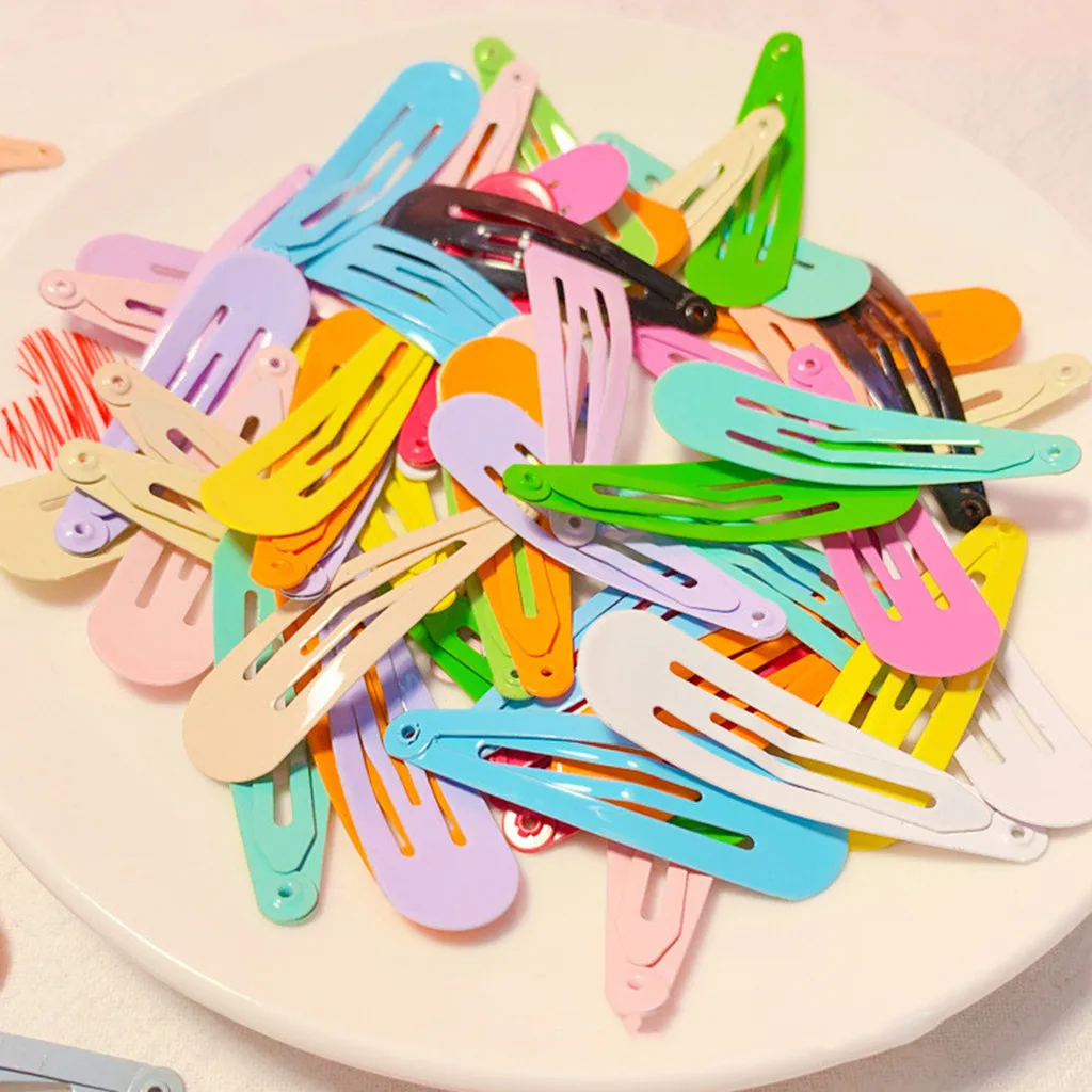 New Design Fashion 80 Pcs Snap-On Non-Slip Metal Hair Clips For Girls/Children/Women/Accessories Gift For Lover Delicate