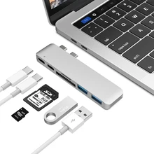 Usb type C концентратор для чтения карт USB C концентратор 3,0 адаптер комбо с sd-слотом для MacBook Pro USB-C питания