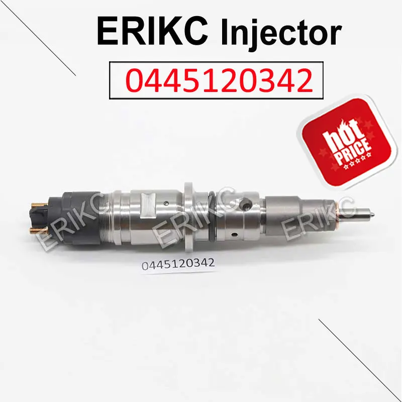 ERIKC 0445120342 инжектор топлива дизельный двигатель часть 0 445 120 342 высокого давления впрыска топлива трубы для Bosch CUMMINS Cummins