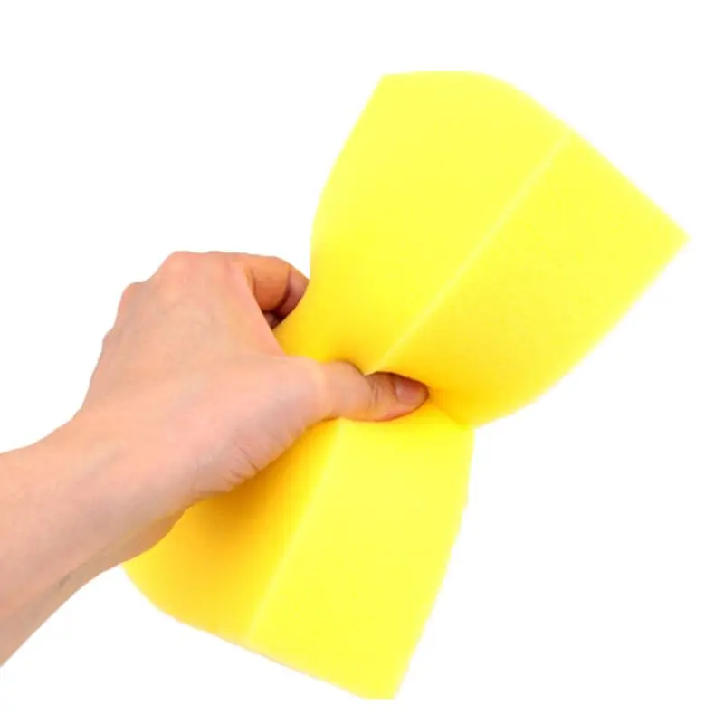 Quadrada de Cera de Lavagem de Carro Ferramenta de Limpeza Amarelo Esponja Extra Macio Tamanho Grande Celulose Super Absorvente Multi-uso 5 Pçs Mod. 320484 4 Esponja p encerar
