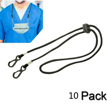 

Adjustable Face Mask Lanyard Handy Convenient Safe Facemask Rest&ear Holder Rope Hanging Neck Rope Protection Halter Ropes Cover