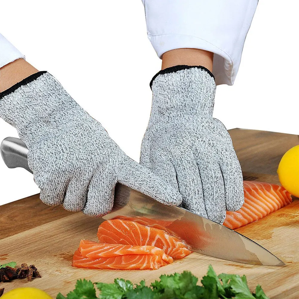 Guantes de pesca resistentes al corte, protección transpirable, seguridad, anticorte, para exteriores, pescado, carne, cuchillo, aparejos de corte