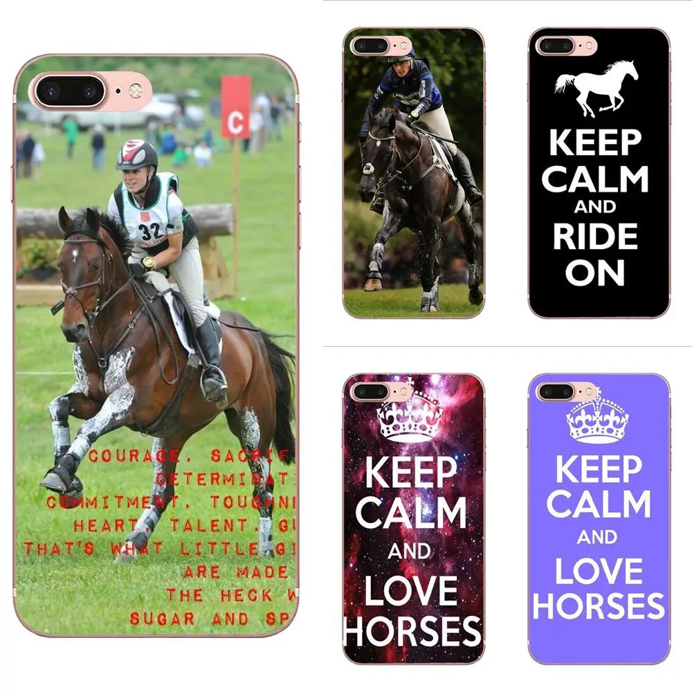 Мягкий Силиконовый ТПУ прозрачный дизайн с надписью Keep Calm And Love horse для LG G7 ThinQ G5 G6