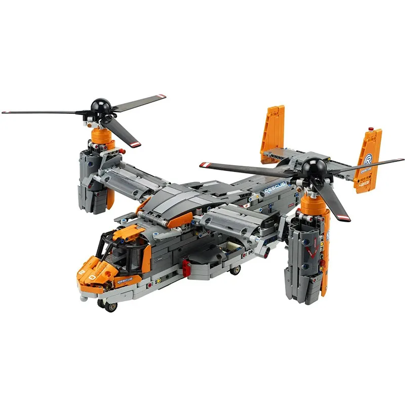 

2020 New Aircraft Fighter Bell-Boeing V-22 Osprey Building Blocks Bricks Kids Christmas Toys Gifts 1636 PCS