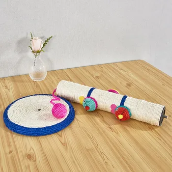 

Cat Catcher Teaser Stick Pet Cat Teaser Toys Sisal Scratching Post Cat Interactive Toys Training Tool For Claw Grinding 40cm
