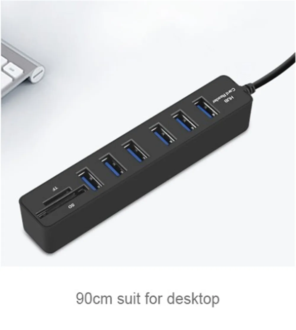 Usb-хаб 3,0 Мульти USB 3,0 концентратор разветвитель порт 3/6 несколько USB Hab SD кард-ридер высокоскоростной Usb комбо для компьютера ноутбука - Цвет: usb3.0