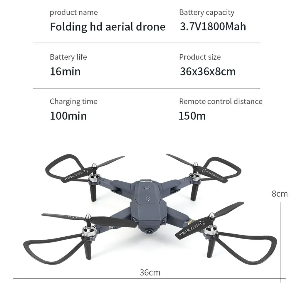 Радиоуправляемый Дрон HJ30 wifi FPV с широкоугольной HD камерой, режим высокой фиксации, складной Дрон для квадрокоптера RTF XS809HW H37