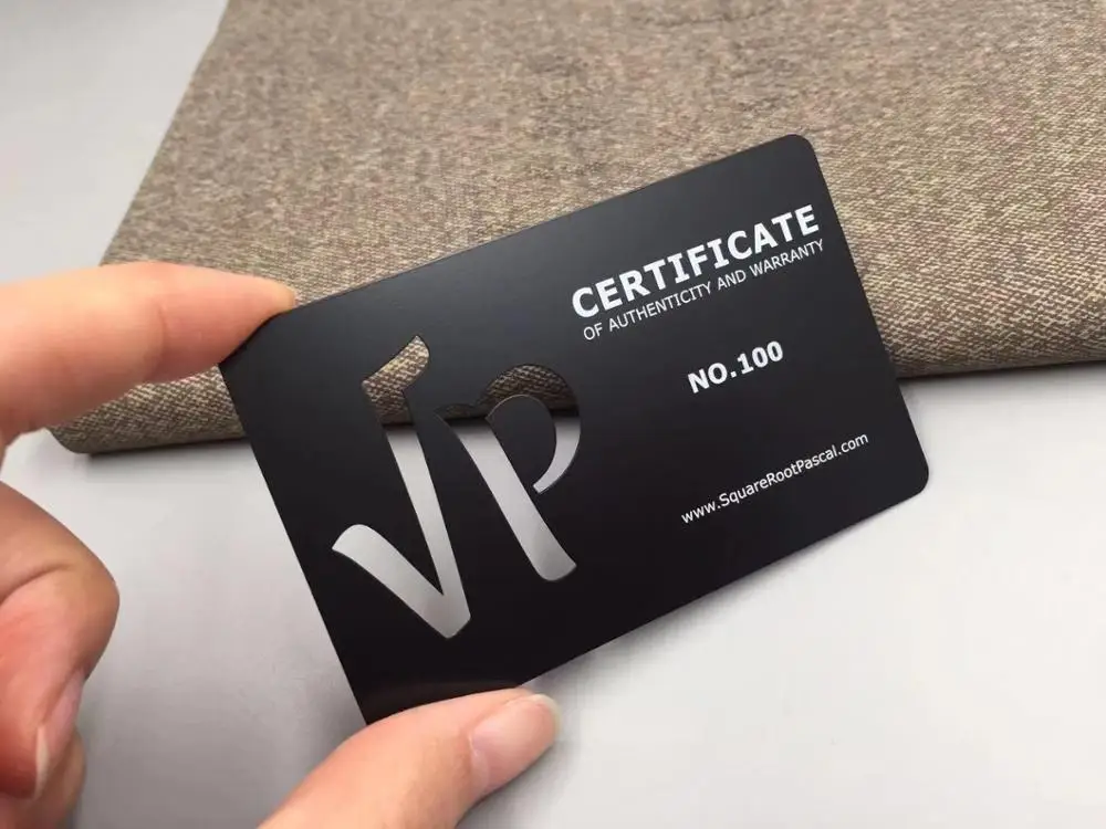 stainless steel laser etching black metal business cardBusiness Cards
