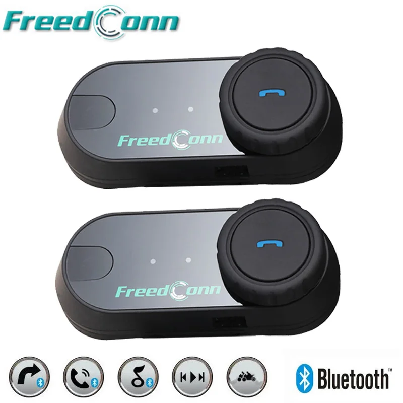Оригинальный FreedConn T-COM VB Bluetooth водонепроницаемый мотоциклетный шлем 800M