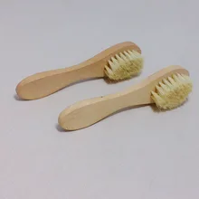 Новая деревянная щетка с кабаном и щетиной, кисть для лица, натуральная щетина, дерево, уход за кожей и спа-товары, CLA88