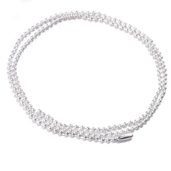 

10pcs/lot 60cm Length Round Bead Chain Adjustable Zinc Alloy Clavicle Chain For Necklace Pendant DIY Jewelry Making Accessories