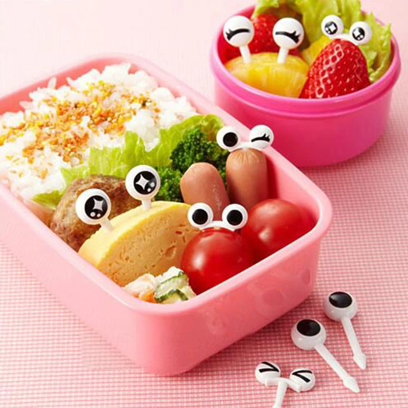 6/10 шт. Bento животных Еда фрукты выбирает вилки Коробки для обедов дома Кухня питания