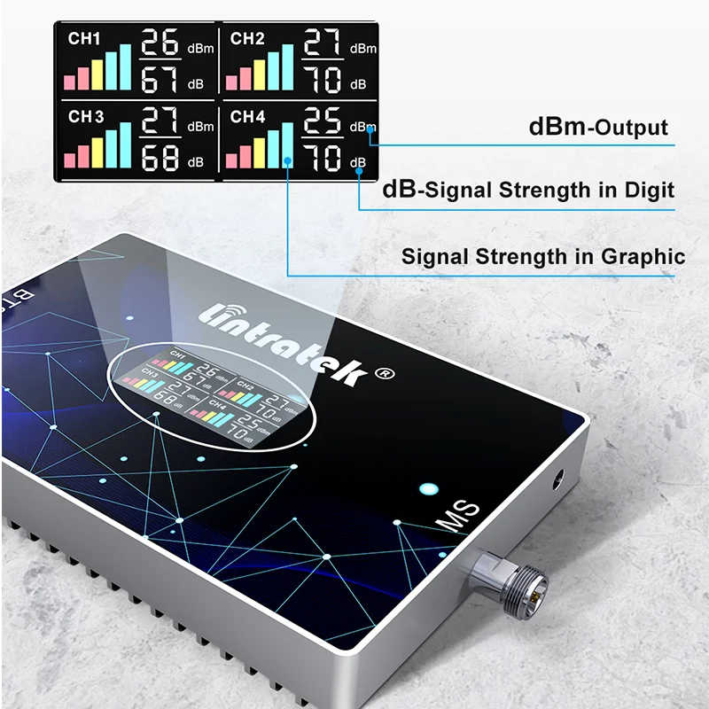 Lintratek AGC 4-Band 2G 3G 4G LTE Signal Repeater