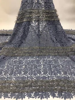 

Soft Bridal African French Net Lace Fabric High Quality Nigerian Lace Fabrics For Wedding Beade Lace Fabric FABRIC