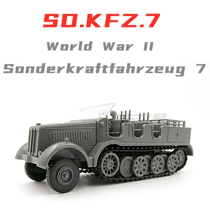 Ww2 Пособия по немецкому языку армии 1/72 литья под давлением Sonderkraftfahrzeug 7 моделей