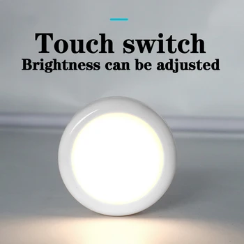 

13 Colors LED Under Cabinet Light RGBW Dimmable Led Night Light Battery Powered Puck Light for Counter Bedroom Stairs Lighting