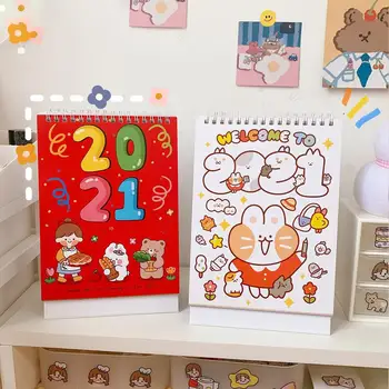 

Desk Calendar 2021 Cute Student Memo Multifunctional Plan Book