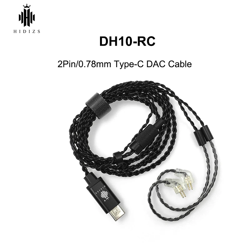 

HIDIZS DH10-RC DAC cable with 2 Pin 0.78mm TYPE-C Connector Detachable Cable for MS4 MS1 HiFi Earphone
