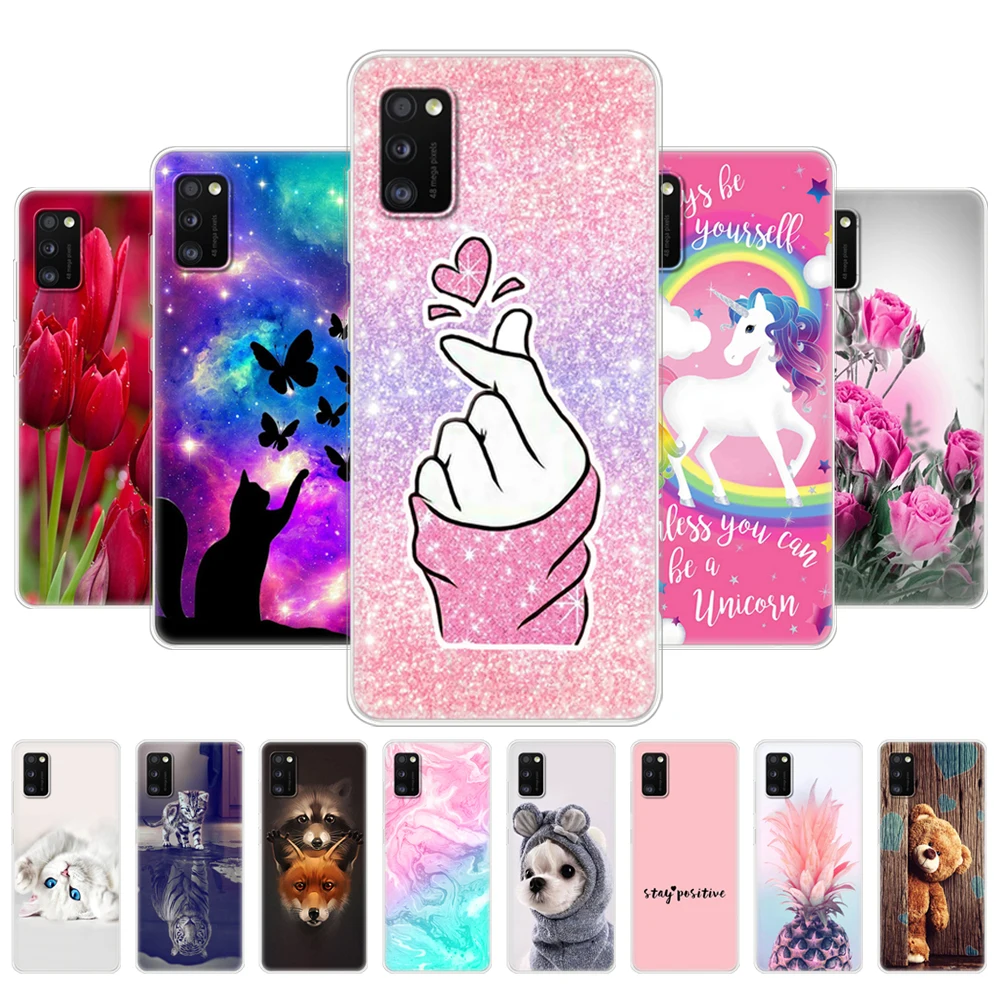 Per Samsung Galaxy A41 Custodia 6.1 "Cover Posteriore Morbida In Silicone Tpu Per Samsung A41 Galaxy A41 A 41 A415 Sm-A415Fzwmser Paraurti