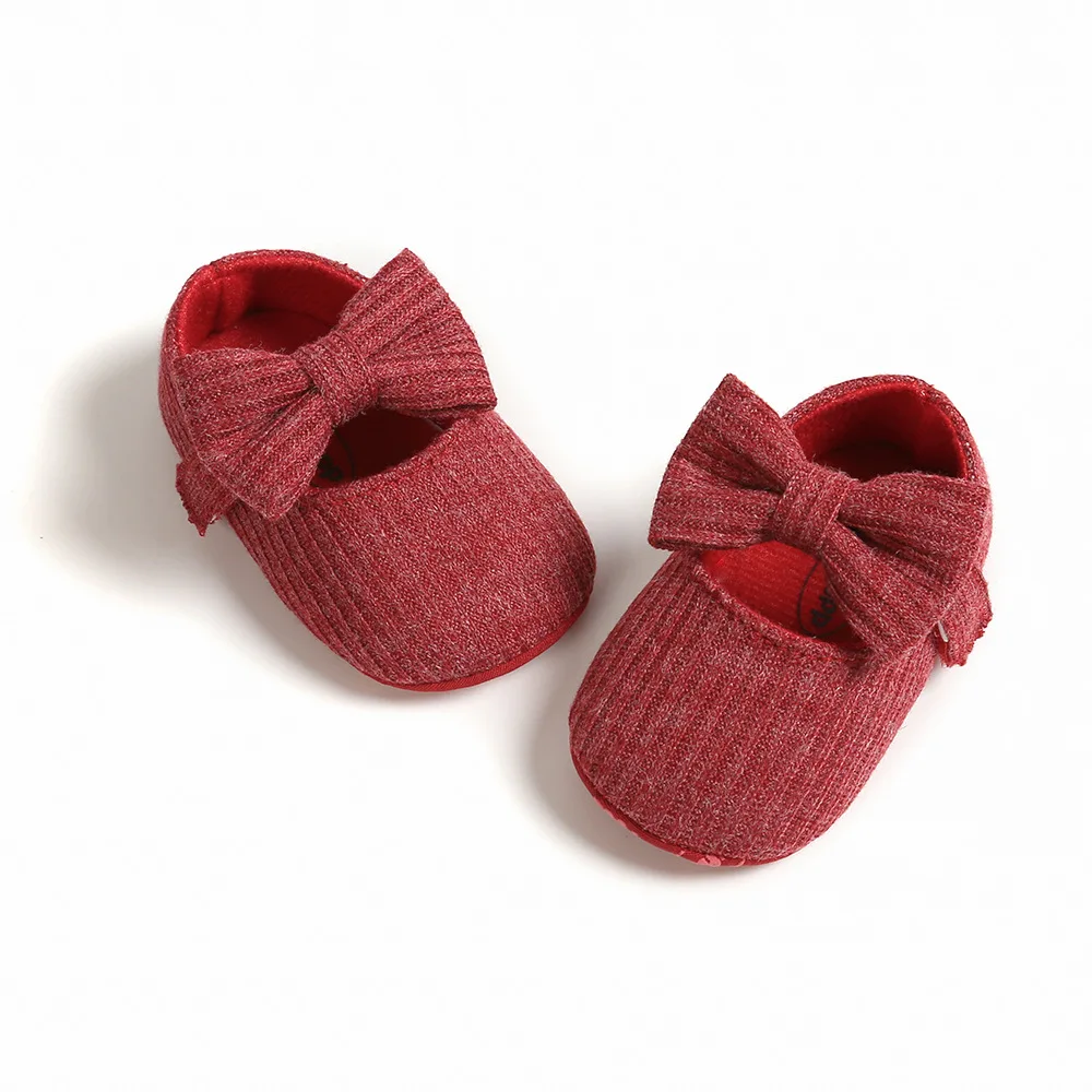 Spring And Autumn 0-1 Year Old Woolen Bow Baby Princess Shoes Toddler Baby Newborn Shoes Girl 6To 12 Month Infant Little Girls Spring And Autumn 0-1 Year Old Woolen Bow Baby Princess Shoes Toddler Baby Newborn Shoes Girl 6To 12 Month Infant Little Girls