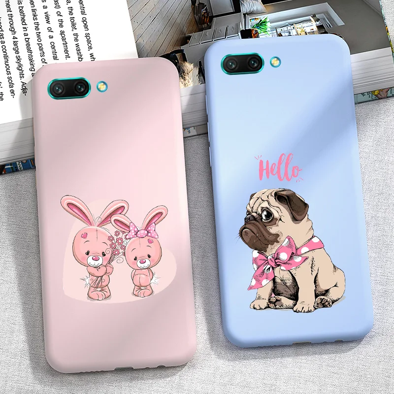 

Cute Lovely Case For Huawei Honor 10 10i 9 Lite 20 20 Pro Honor 7A Pro 8C 8X 8S 8A 7C Russian 20s 9X View 20 Soft Candy Case