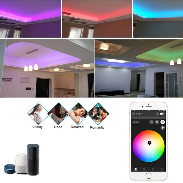 3.0, 1-15m, RGB, CCT, Branco Duplo, 5050SMD, Tuya Smart Things, 220V