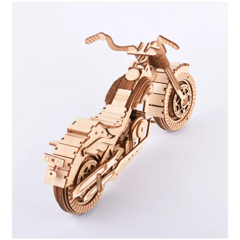 

Motorcycle Wooden Toys High-Precision Laser Cutting Puzzle 3D Wooden Jigsaw Model Kids DIY Jigsaw Puzzle Creativity Imagine Toys