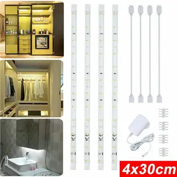 

British Standard LED Light Bar 12V 0.5A Flexible Light Waterproof Light Light Bar White Cabinet Warm/Cold Kitchen Bar Light U9M3