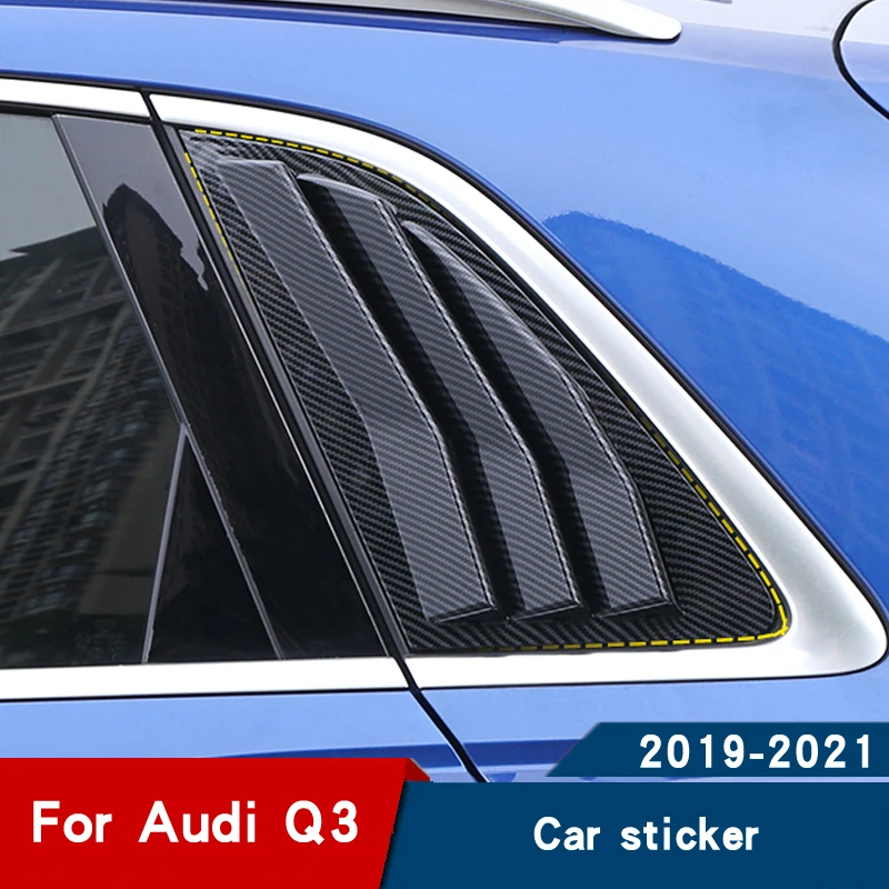 For Audi Q3 2020 Accessories Q3 2019 2021 Car Window Decoration Stickers  Carbon Fiber Car Stickers Accessories - Car Stickers - AliExpress