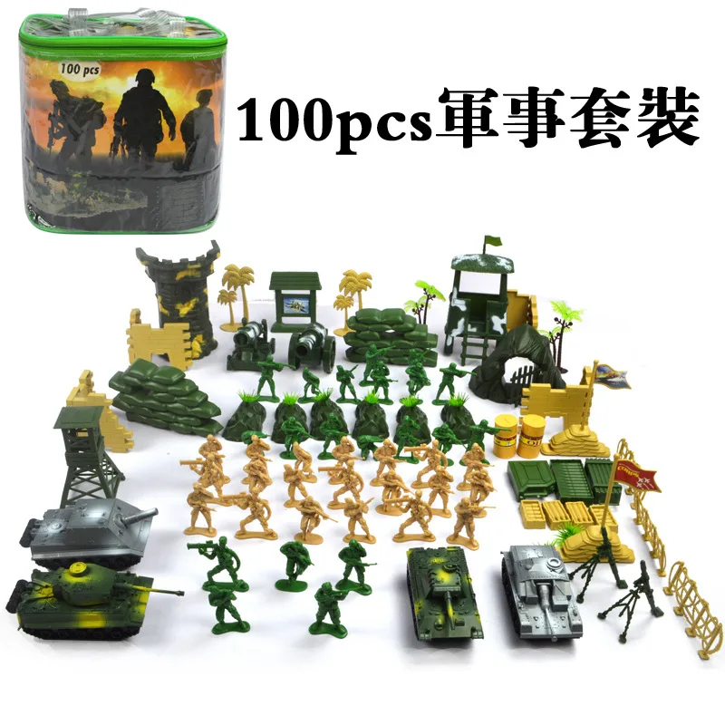 

Military Toy Soldier Model Set Soldier Army Sand Table War Scene Boy Gift Educational Toy