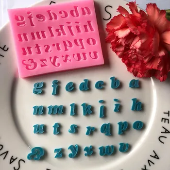 

3D Alphabet Moulds Mini Lowercase Letters Silicone Mold Fondant Sugarcraft Cake Decorating Kitchen Baking Cake Gum Paste Tool