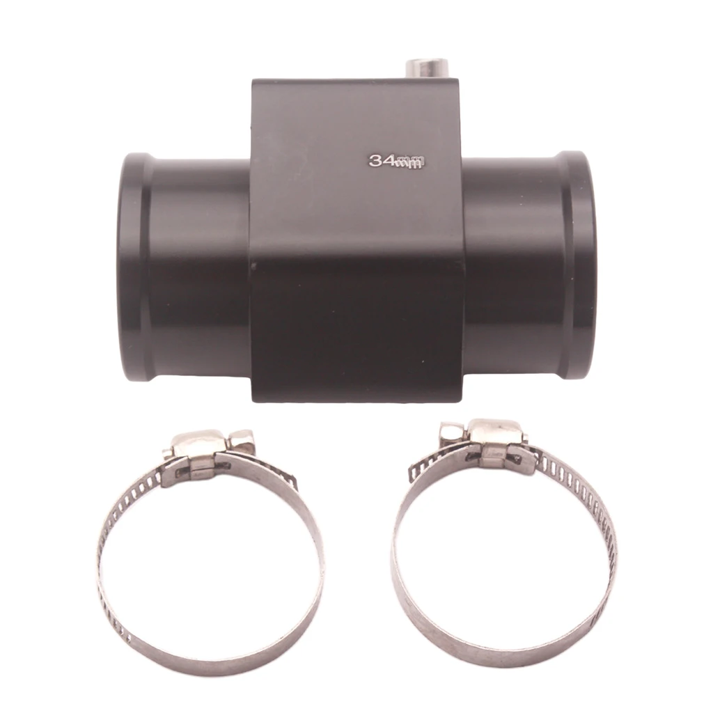 34mm Universal Metal Auto Car Water Temperature Pipe With Hose Clamps