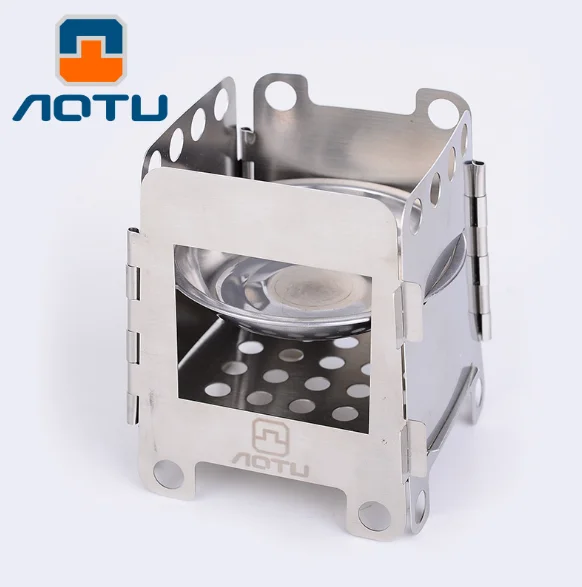 Белый Походная деревянная плита портативная, складная для улицы титановая дровяная плита горящая для альпинизма выживания приготовления пикника охоты - Цвет: Белый