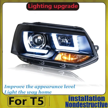 

New arrival Car Styling light for VW Transporter Caravelle Multivan T5 led Headlight 2012-2015