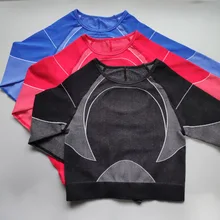 Nepoagym TURBO укороченный Топ для женщин, супер эластичный Топ для йоги, спортивный топ с длинным рукавом, футболка для спортзала или йоги, тренировочные рубашки, спортивные женские футболки для фитнеса