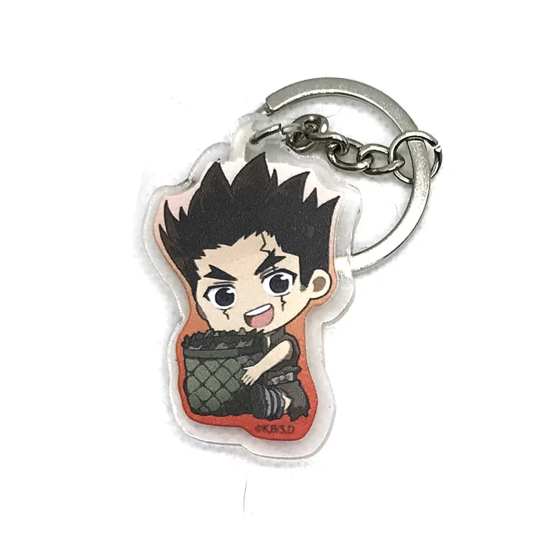 05 Япония Аниме Dr. STONE Ishigami Senku хром Косплей акриловый брелок с символом брелок Itabag подвеска игрушка подарок - Цвет: 05