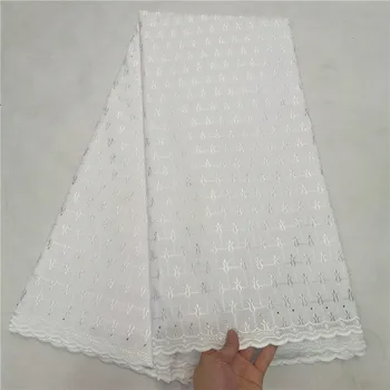 

Good price party lace material Swiss voile lace material embroidery African cotton lace fabric NCH77(5yards/lot)