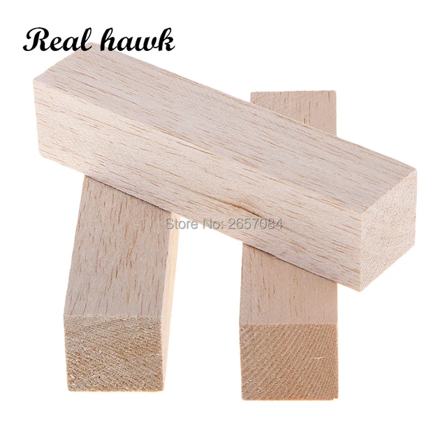 Wooden Dowel Rod Block, Square Wooden Block, Balsa Wood Blocks