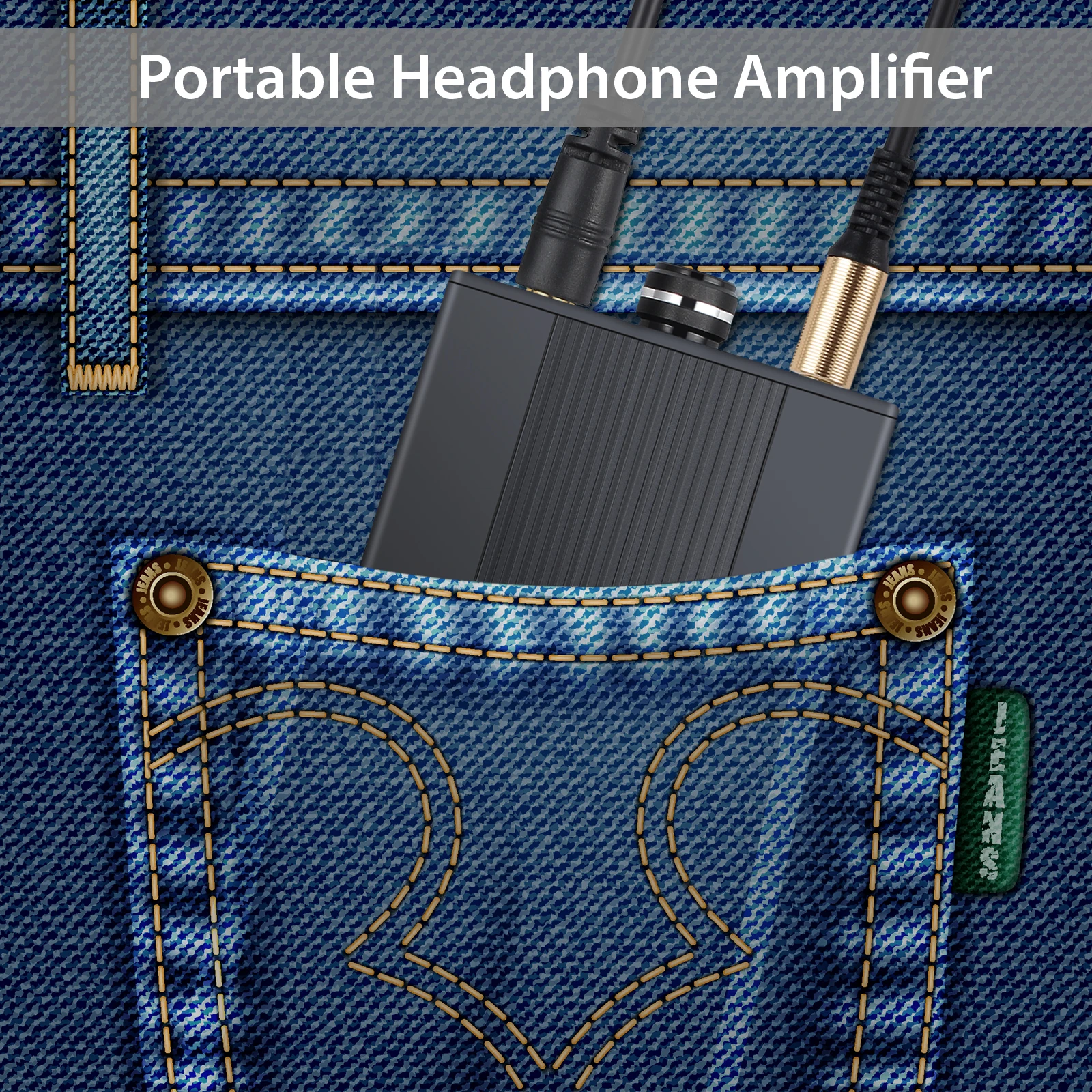 eSYNiC HiFi Earphone Headphone Amplifier Protable Amplifier HIFI Fever Headphone Audio Power Amplifier Mini Portable Lithium AMP