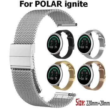 

20mm Universal Metal Watch Strap For POLAR ignite Smart Bracelet Wristband Stainless Steel Bracelet For POLAR Band Accessories
